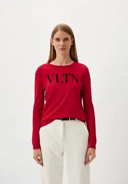 Valentino: Красный свитер 