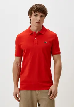 Lacoste: Красное поло 