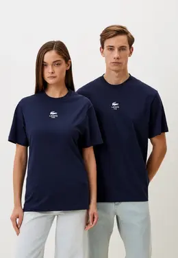 Lacoste: Синяя футболка 