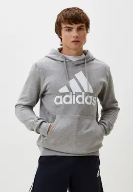 adidas: Серая толстовка 