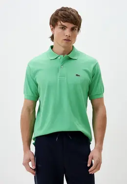 Lacoste: Зелёное поло 