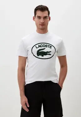 Lacoste: Белая футболка 