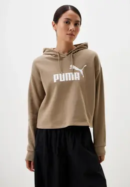 PUMA: Бежевая толстовка 