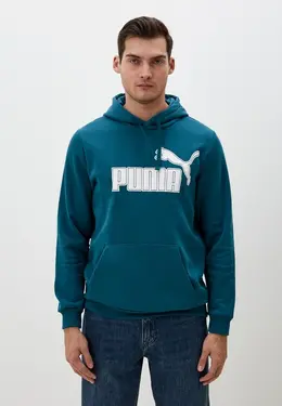 PUMA: Зелёная толстовка 