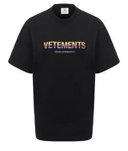 VETEMENTS: Чёрная футболка 