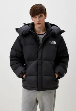 The North Face: Чёрный пуховик 