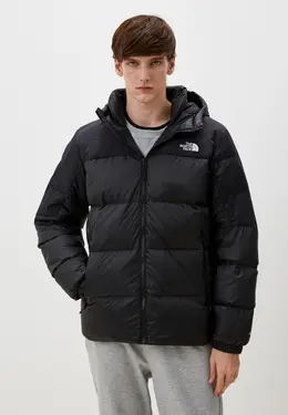 The North Face: Чёрный пуховик 