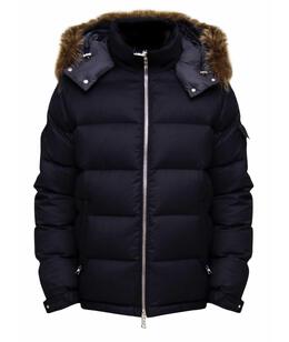 MONCLER: Пуховик из шерсти 