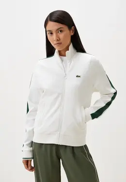 Lacoste: Белая толстовка 