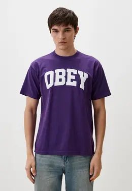 Obey: Фиолетовая футболка 