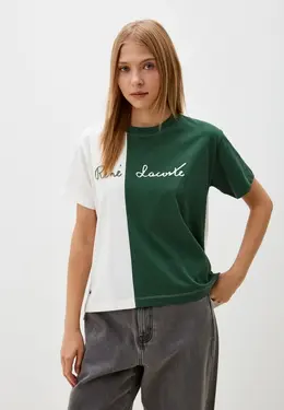 Lacoste: Зелёная футболка 