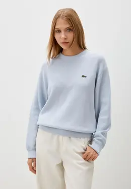 Lacoste: Голубой свитер 