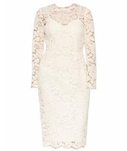 DOLCE&GABBANA: Кружевное платье 