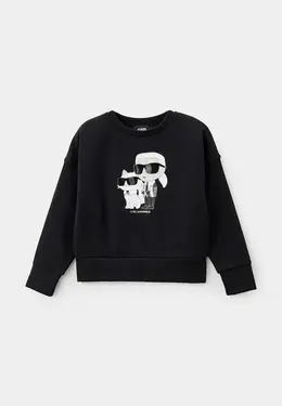 Karl Lagerfeld Kids: Чёрный свитшот 