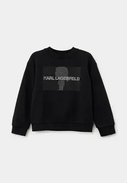 Karl Lagerfeld Kids: Чёрный свитшот 