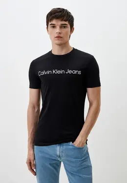 Calvin Klein Jeans: Чёрная футболка 