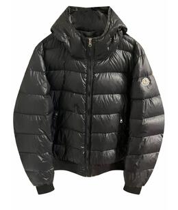 MONCLER: Тёмный пуховик 