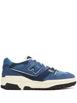 New Balance: Голубые кроссовки  550