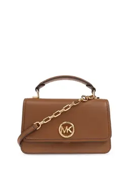 Michael Michael Kors: Коричневая сумка через плечо 