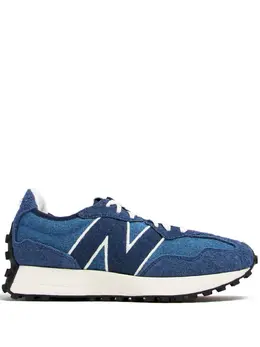 New Balance: Голубые кроссовки  327
