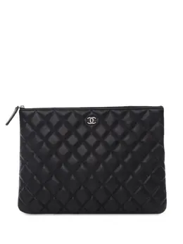 CHANEL Pre-Owned: Чёрный клатч 