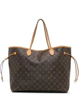 Louis Vuitton Pre-Owned: Коричневая сумка-шоппер 