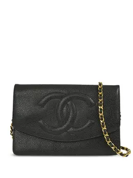 CHANEL Pre-Owned: Чёрный кошелёк 