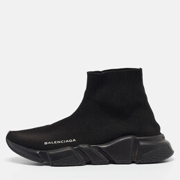 Balenciaga: Чёрные кроссовки  Speed Trainer