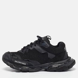 Balenciaga: Чёрные кроссовки  Track