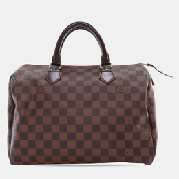 Louis Vuitton: Коричневая сумка  Speedy 30