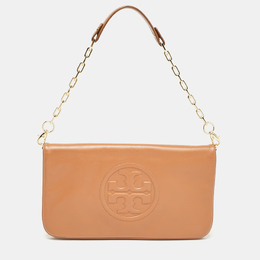 Tory Burch: Коричневый клатч 