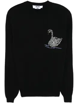 MSGM: Чёрный свитер 