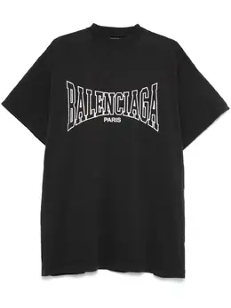 Balenciaga: Футболка с принтом 