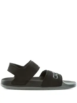 adidas: Чёрные сандалии  Adilette