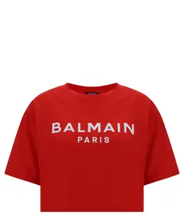 Balmain: Хлопковый топ 