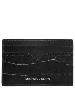 Michael Kors: Чёрный картхолдер  Hudson