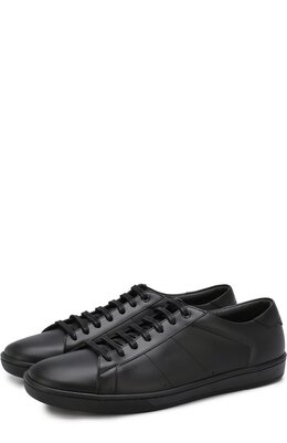 Saint Laurent: Чёрные кеды  Court Classic