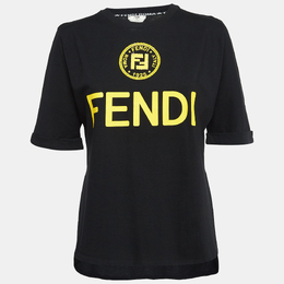 Fendi: Чёрная футболка 