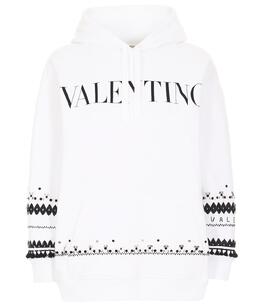 VALENTINO: Белая толстовка 