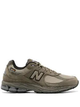 New Balance: Зелёные кроссовки  2002R