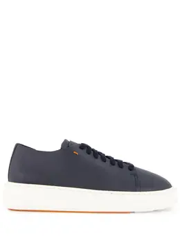 Santoni: Синие кроссовки 