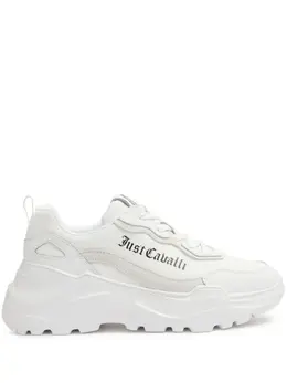 Just Cavalli: Белые кроссовки 