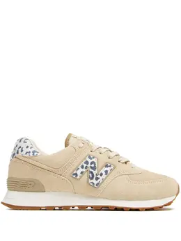 New Balance: Бежевые кроссовки  574