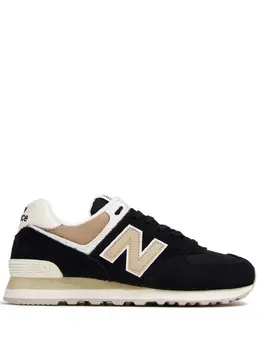 New Balance: Чёрные кроссовки  574