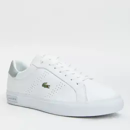 Lacoste: Белые кеды 