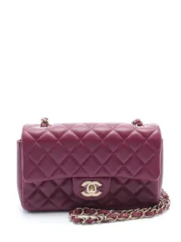 CHANEL Pre-Owned: Фиолетовая сумка 