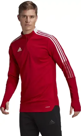 Adidas: Красный свитшот 