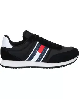 Tommy Hilfiger: Чёрные кроссовки  Runner