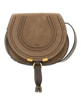 Chloé: Коричневая сумка  Marcie small