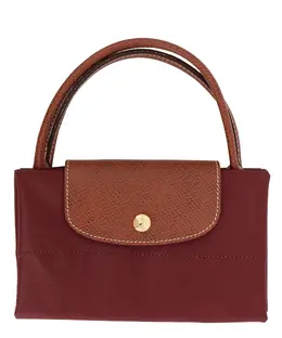 Longchamp: Красная сумка  Le Pliage